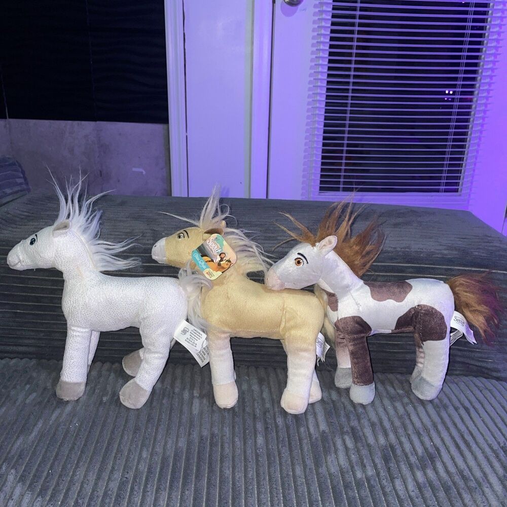 2021 Chica Linda DreamWorks Spirit Riding Free 3 Horses 8" Plush Stuffed Toy